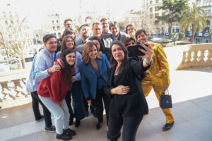 María José Catalá y José Luis Moreno con los nominados valencianos a los Goya